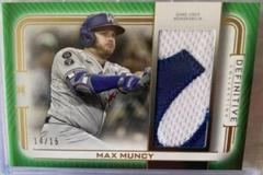 Max Muncy #DJR-MM Baseball Cards 2023 Topps Definitive Jumbo Relic Collection Prices