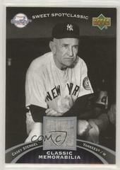 Casey Stengel #CM-CS Baseball Cards 2007 Upper Deck Sweet Spot Classic Classic Memorabilia Prices