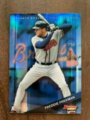 Freddie Freeman [Blue Refractor] Baseball Cards 2015 Bowman's Best Prices