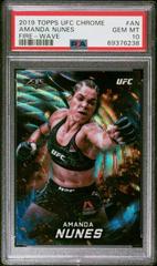 Amanda Nunes [Wave] #UFCF-AN Ufc Cards 2019 Topps UFC Chrome Fire Prices