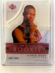 Chris Bosh #96 Basketball Cards 2003 Upper Deck Glass Prices