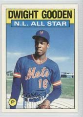 Dwight Gooden #709 Baseball Cards 1986 Topps Tiffany Prices