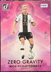 Nico Schlotterbeck [Pink] Soccer Cards 2022 Panini Donruss Zero Gravity Prices