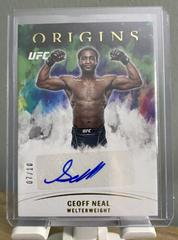 Geoff Neal [Gold] #OA-GFN Ufc Cards 2022 Panini Chronicles UFC Origins Autographs Prices