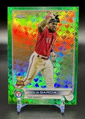 Adolis Garcia [Green] #96 Baseball Cards 2022 Topps Chrome Logofractor Prices