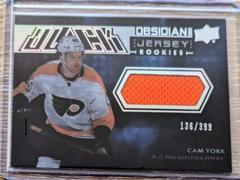 Cam York #OR-11 Hockey Cards 2021 SPx UD Black Obsidian Rookies Prices