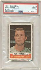 Don Drysdale [Hand Cut] Baseball Cards 1961 Bazooka Prices