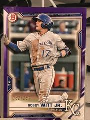 Bobby Witt Jr. [Purple Refractor] #BCP-1 Baseball Cards 2021 Bowman Chrome Prospects Prices