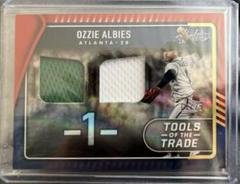 Ozzie Albies [Spectrum Red] #TTT2-OA Baseball Cards 2022 Panini Absolute Tools of the Trade 2 Swatch Prices