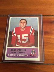 Babe Parilli #4 Football Cards 1962 Fleer Prices