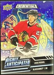 Lukas Reichel Hockey Cards 2022 Upper Deck Credentials Highly Anticipated Prices