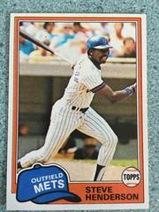 Steve Henderson #619 Baseball Cards 1981 Topps Prices