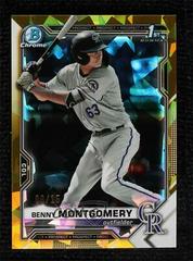 Benny Montgomery [Gold] #BDC-84 Baseball Cards 2021 Bowman Draft Sapphire Prices