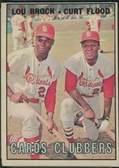 Cards Clubbers [L. Brock, C. Flood] #63 Baseball Cards 1967 O Pee Chee Prices