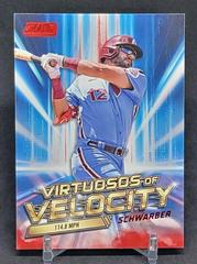 Kyle Schwarber [Red] #VV-15 Baseball Cards 2023 Stadium Club Virtuosos of Velocity Prices