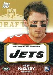 Greg McElroy [Gold] #164 Football Cards 2011 Topps Rising Rookies Prices