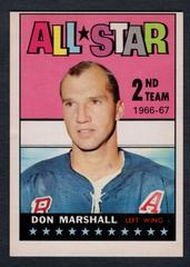 Don Marshall [All Star] Hockey Cards 1967 Topps Prices