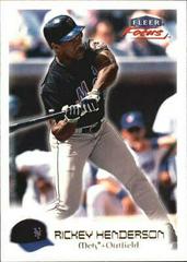 Rickey Henderson #20 Baseball Cards 2000 Fleer Focus Prices