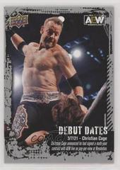 Christian Cage [Silver] Wrestling Cards 2022 Upper Deck AEW Debut Dates Prices