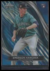 Emerson Hancock [Blue Wave Refractor] #52 Baseball Cards 2024 Topps Chrome Black Prices