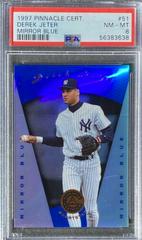 Derek Jeter [Mirror Blue] #51 Baseball Cards 1997 Pinnacle Certified Prices