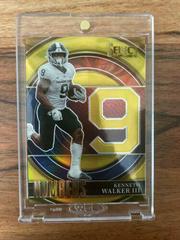 Kenneth Walker III [Gold] #SNKW Football Cards 2022 Panini Select Draft Picks Numbers Prices