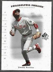 Jimmy Rollins #207 Baseball Cards 2001 SP Authentic Prices