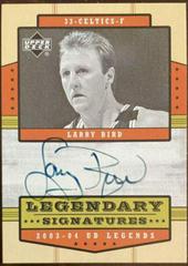 Larry Bird Legendary Signatures #LS-LB Basketball Cards 2003 Upper Deck Legends Legendary Signatures Prices