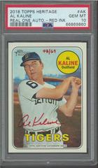 Al Kaline [Red Ink] Baseball Cards 2018 Topps Heritage Real One Autographs Prices