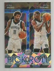 Kevin Durant, Kyrie Irving [Blue Ice] #8 Basketball Cards 2021 Panini Contenders Optic Pick n Roll Prices