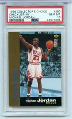 Checklist #5 Michael Jordan Basketball Cards 1996 Collector's Choice Prices