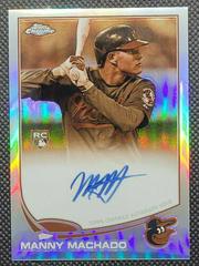 Manny Machado [Sepia Refractor] Baseball Cards 2013 Topps Chrome Rookie Autograph Prices