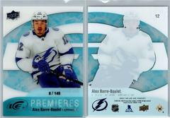 Alex Barre Boulet Hockey Cards 2021 Upper Deck Ice Premieres Retro Prices