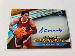 Jahvon Quinerly [Orange] Basketball Cards 2021 Bowman University Prime Chrome Signatures Prices