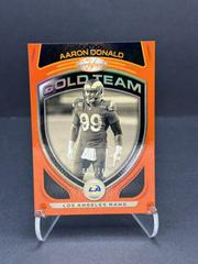 Aaron Donald [Orange] #GT-20 Football Cards 2021 Panini Certified Gold Team Prices