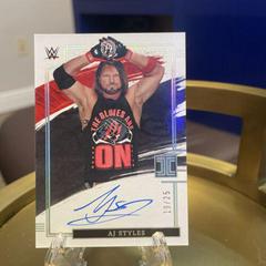 AJ Styles [Holo Silver] #SA-AJS Wrestling Cards 2022 Panini Impeccable WWE Superstar Autographs Prices