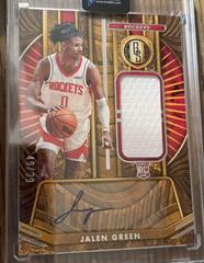 Jalen Green #GSJ-JGR Basketball Cards 2021 Panini Chronicles Gold Standard Rookie Jersey Autographs Prices