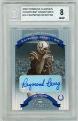 Raymond Berry [Significant Signatures] #141 Football Cards 2002 Panini Donruss Classics Prices