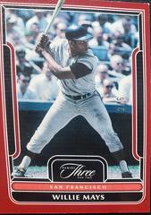 Willie Mays [Red] #9 Baseball Cards 2023 Panini Three and Two Prices