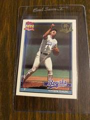 Storm Davis #22 Baseball Cards 1991 Topps Desert Shield Prices