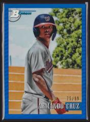 Armando Cruz [Chrome Prospect Blue] #196 Baseball Cards 2021 Bowman Heritage Prices
