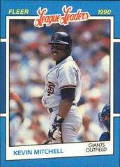 Kevin Mitchell #26 Baseball Cards 1990 Fleer League Leaders Prices