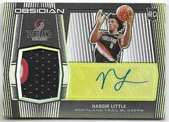 Nassir Little [Electric Etch Yellow] #RA-NSL Basketball Cards 2019 Panini Obsidian Rookie Autographs Prices