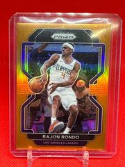 Rajon Rondo [Orange Prizm] #104 Basketball Cards 2021 Panini Prizm Prices