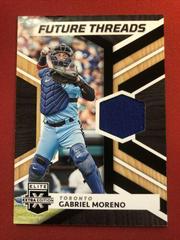 Gabriel Moreno Baseball Cards 2022 Panini Elite Extra Edition Future Threads Prices