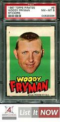 Woody Fryman #9 Baseball Cards 1967 Topps Pirates Stickers Prices