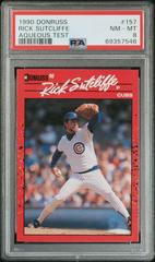 Rick Sutcliffe #157 Baseball Cards 1990 Donruss Aqueous Test Prices