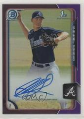 Michael Soroka [Purple Refractor] #BCAMS Baseball Cards 2015 Bowman Chrome Draft Pick Autograph Prices