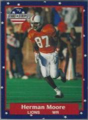 Herman Moore Football Cards 1991 Fleer Stars and Stripes Prices