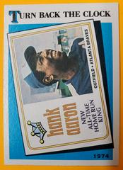Hank Aaron [Turn Back the Clock] #663 Prices, 1989 Topps